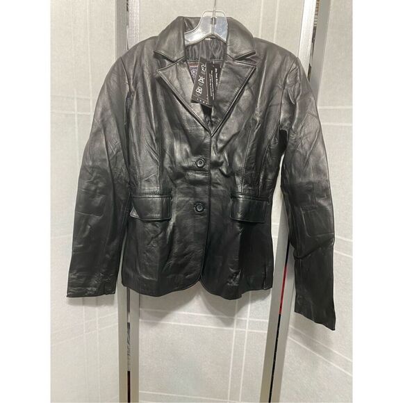 Leather womens jacket size S NWT - Picture 3 of 10